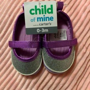 Carter’s Sparkle/Purple Baby Shoes SZ0-3M